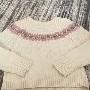 Splendid cable knit sweater size medium